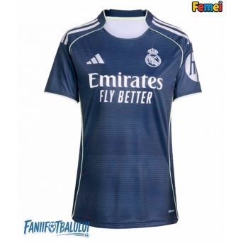 Real Madrid Tricou Fotbal Replică 2025-26 Femei Deplasare